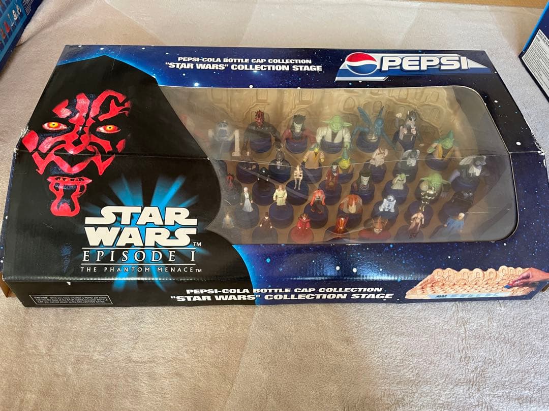 スターウォーズ エピソード1ボトルキャップ フルコンプ コレクションステージ付き
