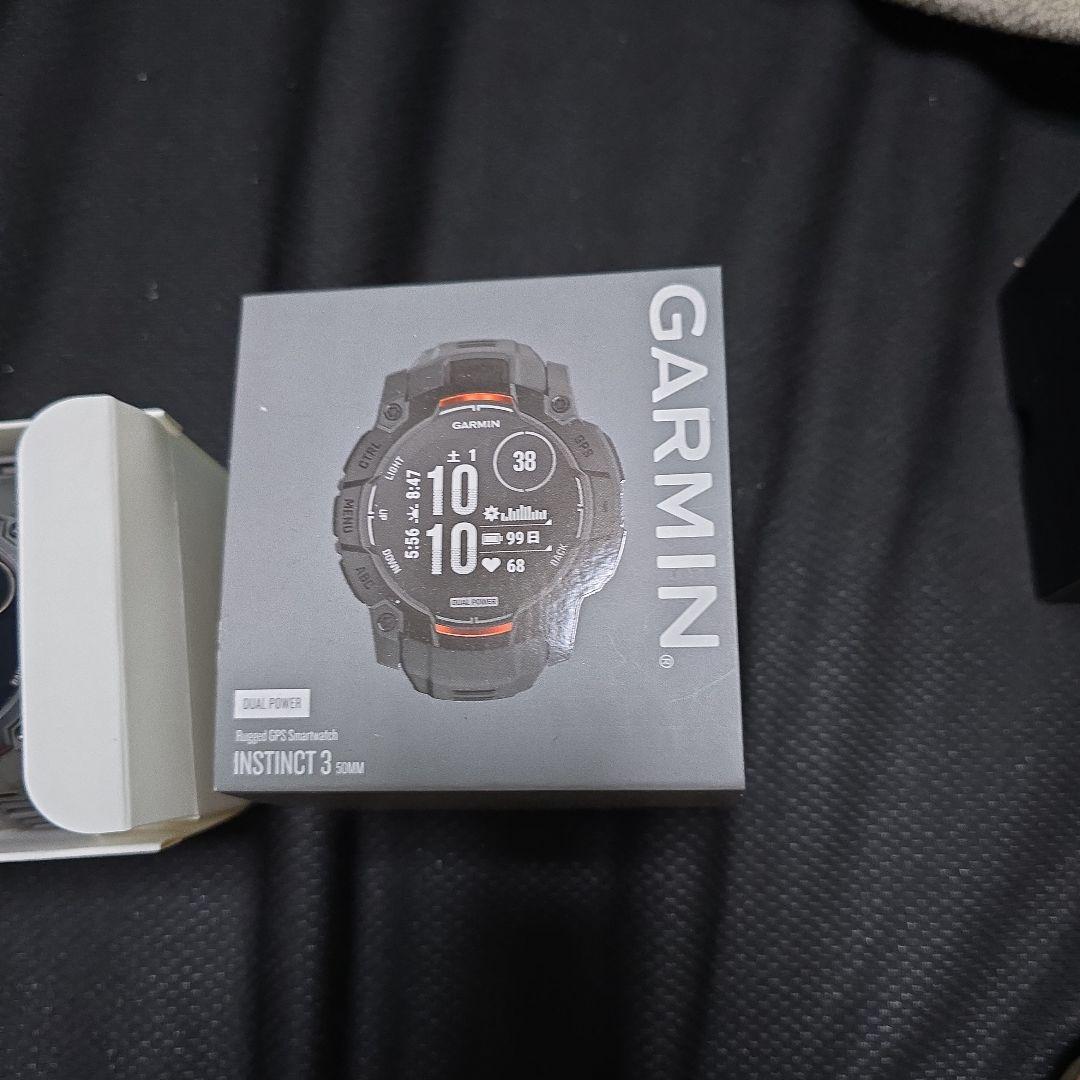 GARMIN Instinct 3 ブラックラバーベルト