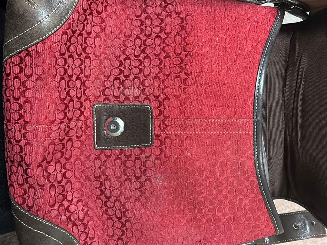 COACH シグネチャー ショルダーバッグ 保存袋付 中型