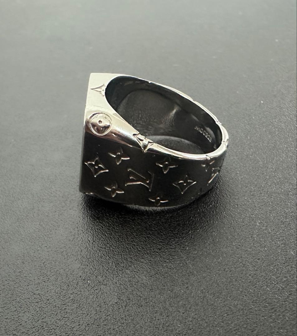 Louis Vuitton ブラック シルバーリング