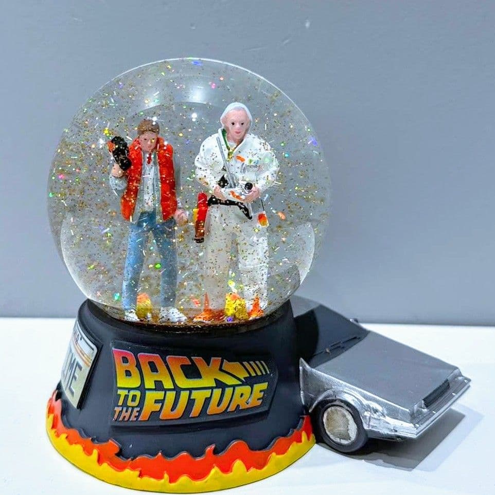 ※ラスト※超希少 バックトゥザフューチャー スノードーム デロリアン 40周年