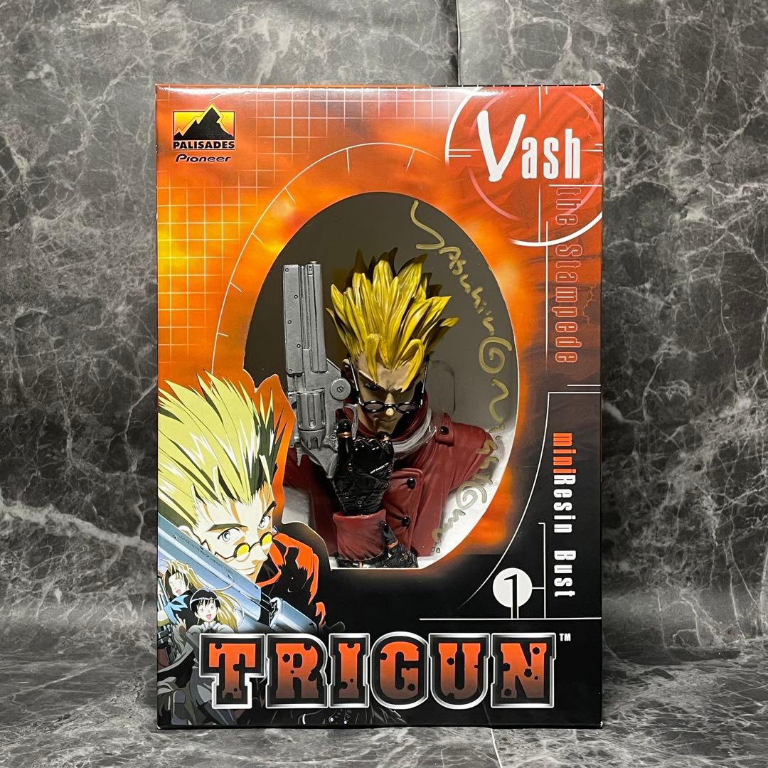限定品 【新品未開封】 TRIGUN ヴァッシュ 胸像 直筆サイン入り