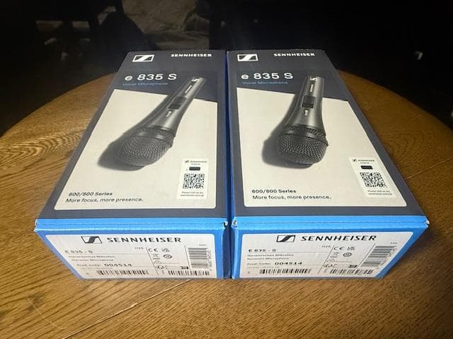 Sennheiser e835 S ダイナミックマイク2本新品特価最終在庫