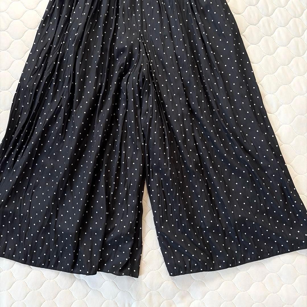 【美品】BEARDSLEY シワシフォンギャザーパンツ　ドット　サイズ0