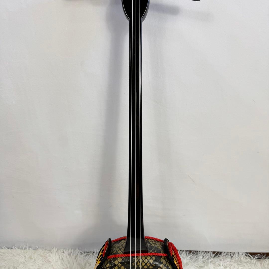 「美品」沖縄三線　蛇皮　合皮　ソフトケース付　初心者　三味線