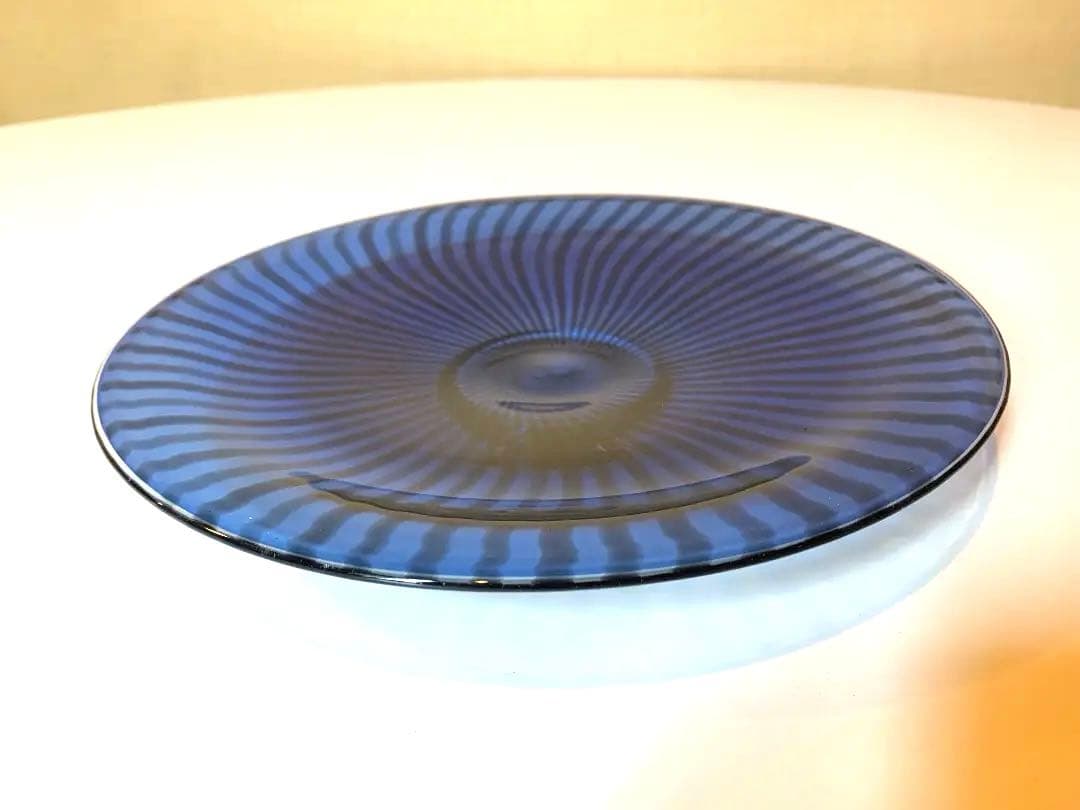 佐藤万里子作　ビンテージ　硝子皿