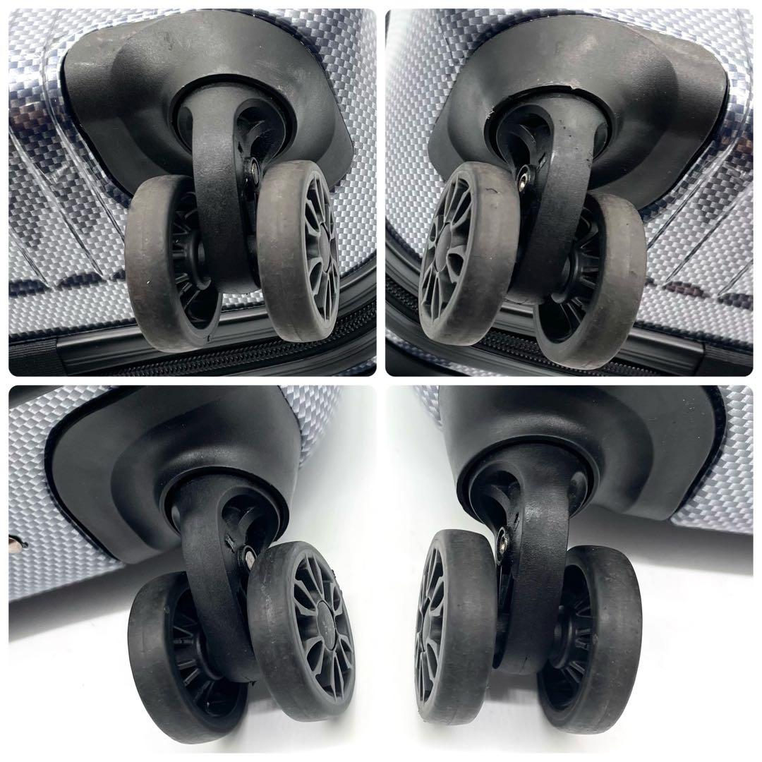 【美品】エース プリズム スーツケース 4輪 33L 機内持ち込み可 ネイビー