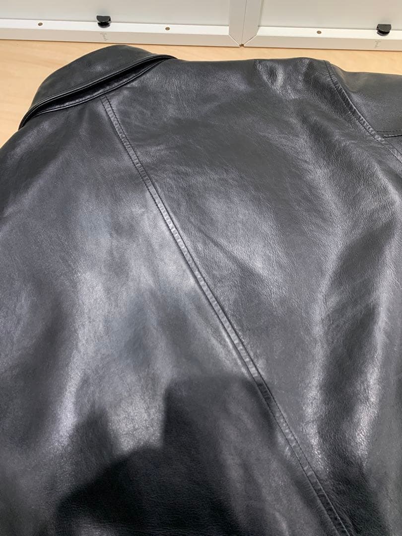 Polo by Ralph Lauren ブラック レザー カーコート