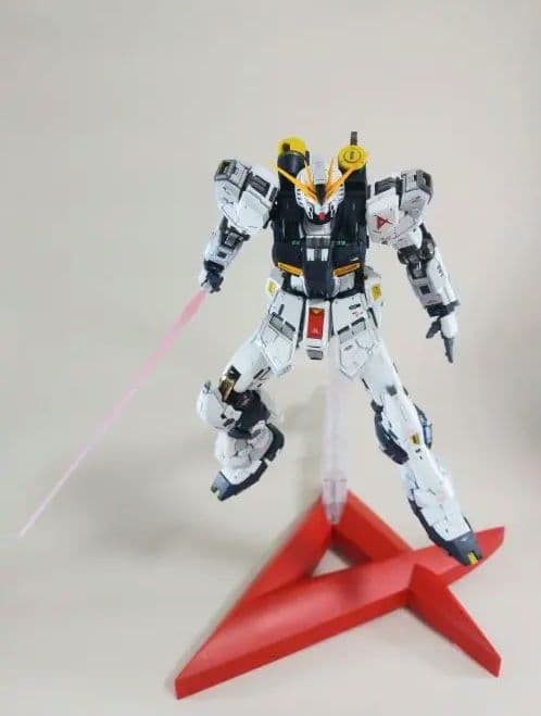 完成品 RG νガンダム 塗装 改修 改造 ダブルフィンファンネル拡張ユニット