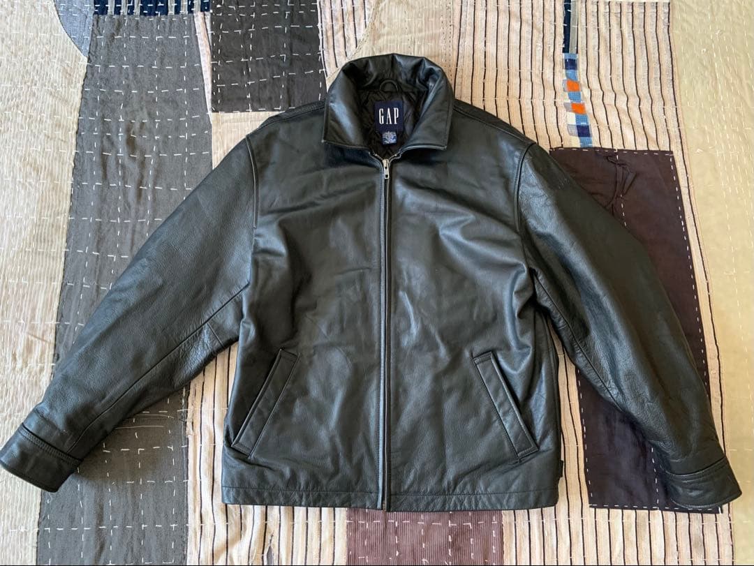 名作 90s 00s old gap vtg レザージャケット オールドギャップ