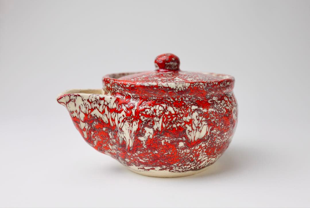 箕面焼　松田箕山　宝瓶　急須　煎茶器