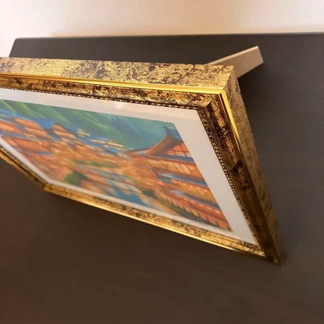 ジブリアート16 千と千尋の神隠しより「渋温泉」　額縁寸法32.7㎝×24.0㎝