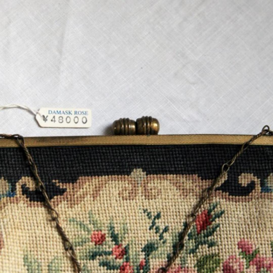 プチポワン アンティーク バッグ シルク