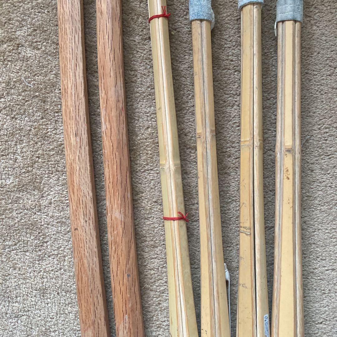 赤樫木刀2本　おまけ剣道34竹刀4本　竹刀袋
