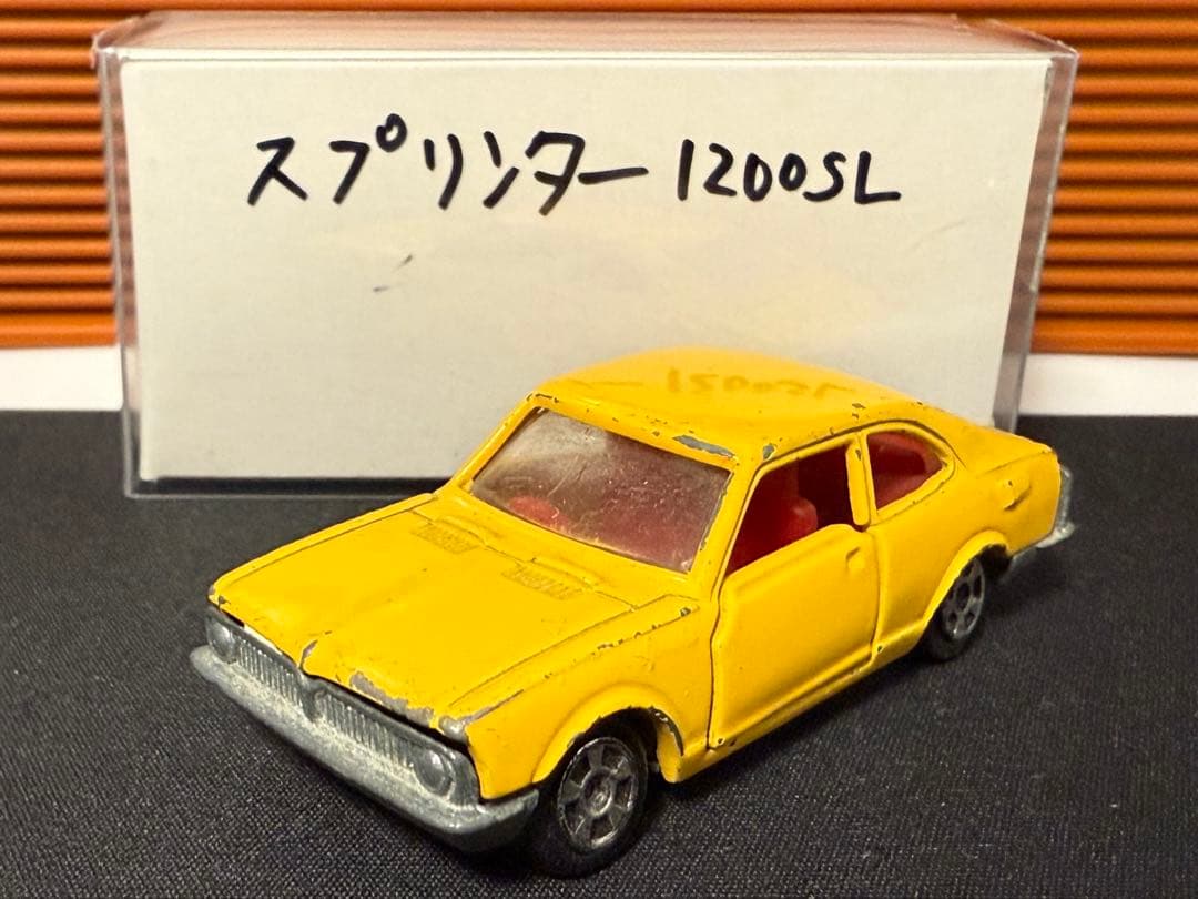 当時物　トミカ　トヨタ　スプリンター1200 SL　イエロー　香港製 最安値