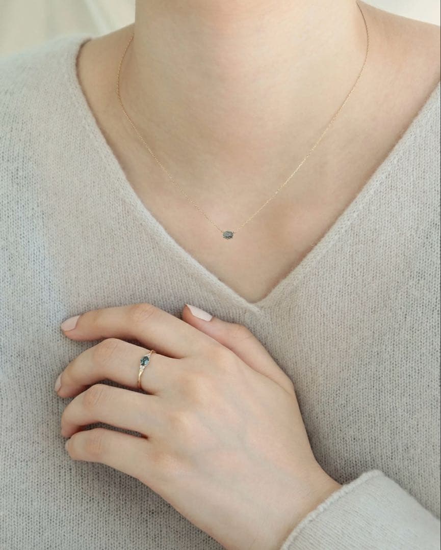 NOIR DE POUPEE K10 ロンドンブルートパーズ リング　#11