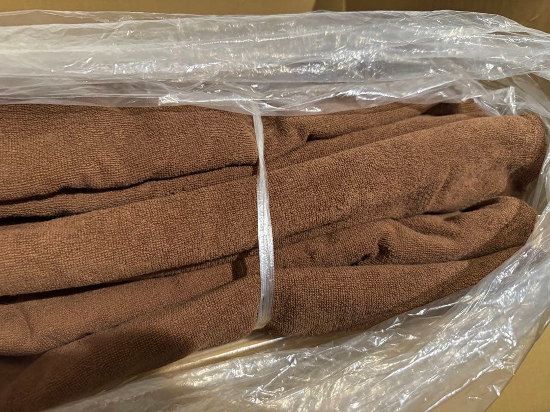 ブラウン マッサージ、整体 バスタオル 業務用 超大判 10枚セット