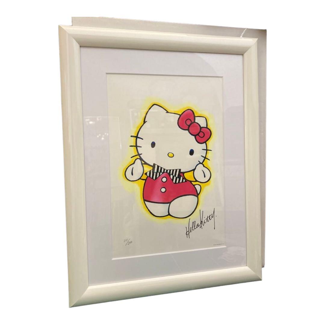 お値下げ　ハローキティ　シルクスクリーン　「Good Morning」