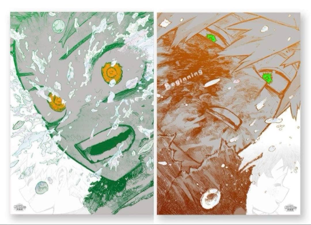 【新品未開封】ヒロアカ原画展ポスター2枚セットThe Beginning