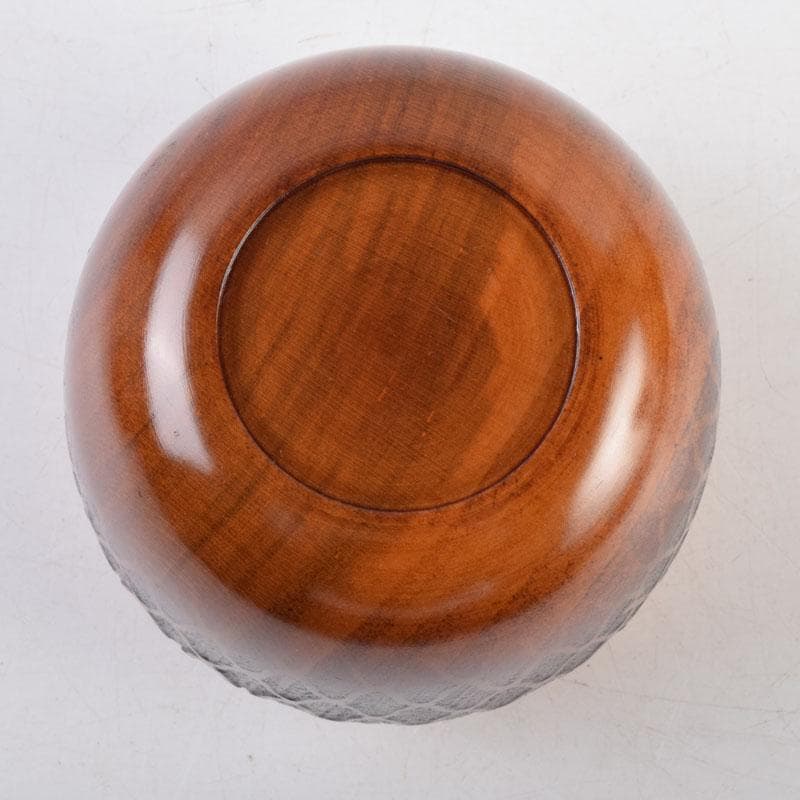 茶道具　加賀蒔絵師　和田寿峰作　立雛蒔絵　甲黒網目中棗　共箱　V　8993