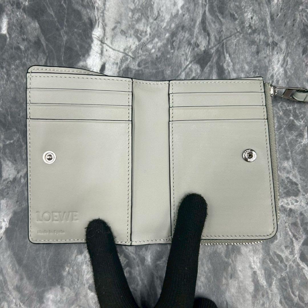 ルリ ✨近年✨ ロエベ　PUZZLE パズル スリム コンパクトウォレット