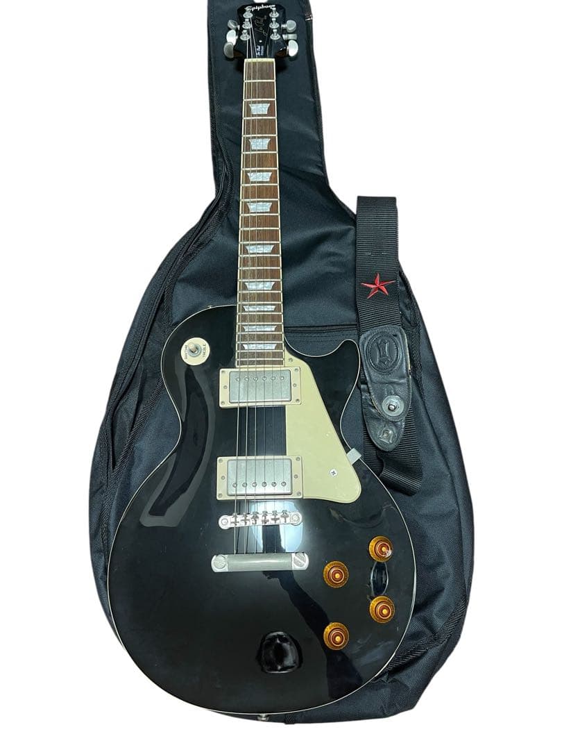 Epiphone Les Paul Standard ロックストラップ付