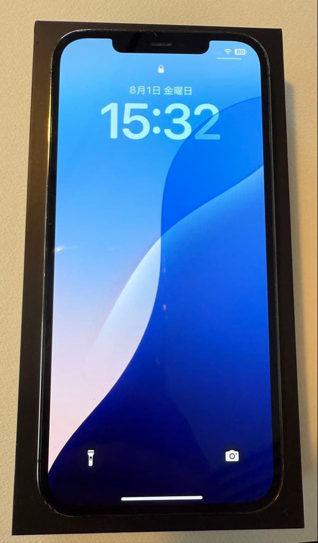 iPhone12ProMax 256GB Graphite 画面傷あり 本体