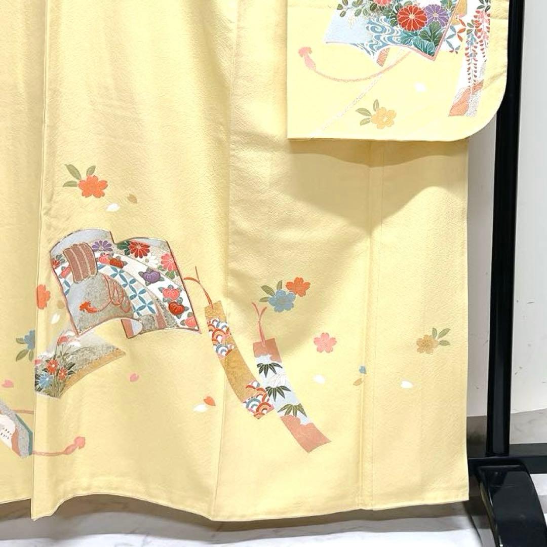 振袖　金駒刺繍　金彩　冊子　束ね熨斗　短冊　花晴れの日　成人式　着物　039k