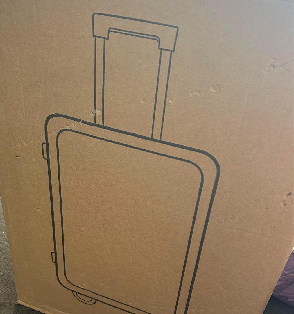 ⑤ 前開き スーツケース キャリーケース ストッパー付 アルミフレーム　M