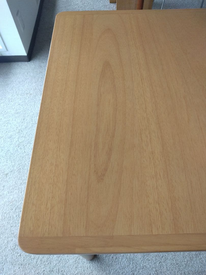 【美品】MUJI無印良品 木製テーブル70×70cm ラバーウッド材ナチュラル