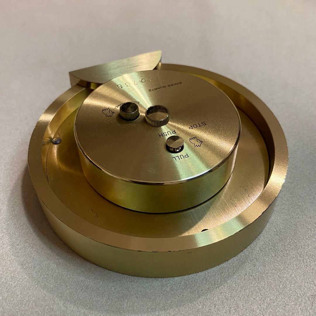 ティファニー テーブルクロックTiffany & Co. ゴールド 置時計 QZ