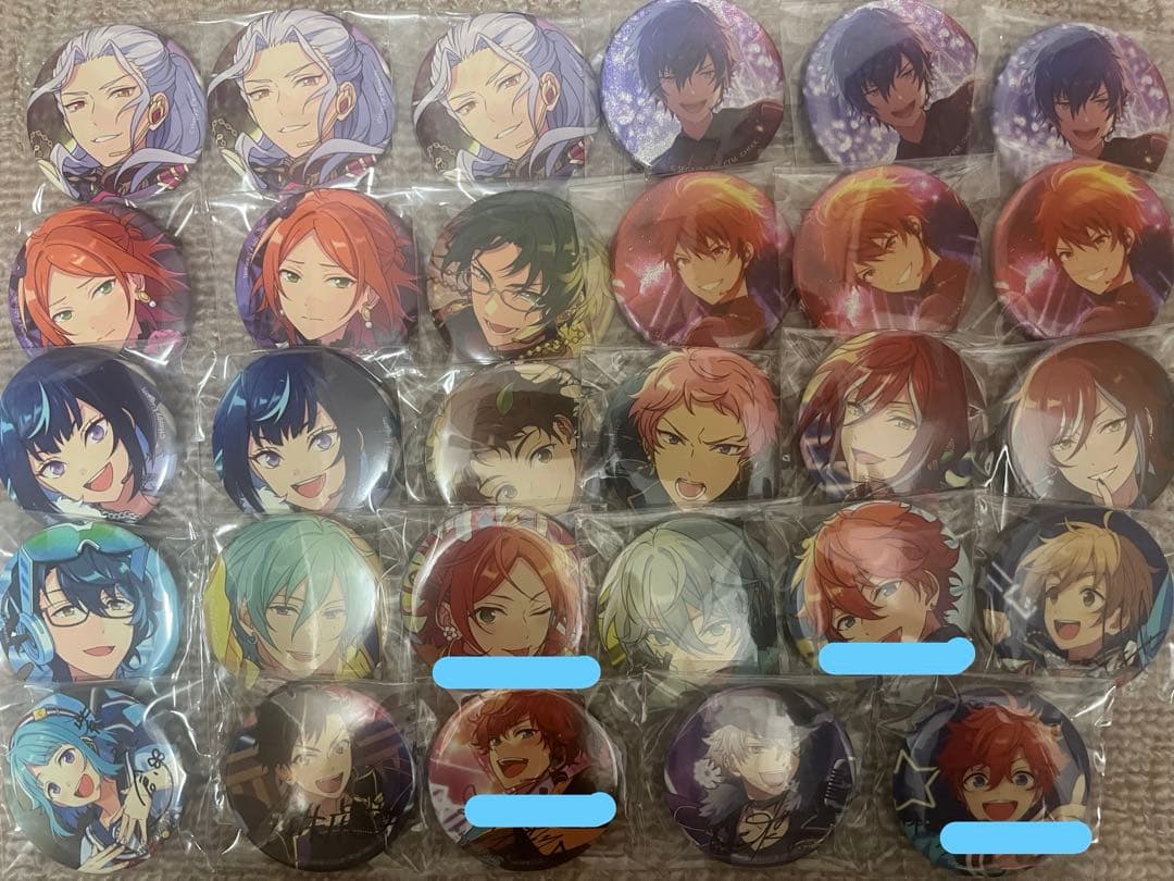 あんスタイベコレサインコラボグリッターアニカフェハート 缶バッジ まとめ売り