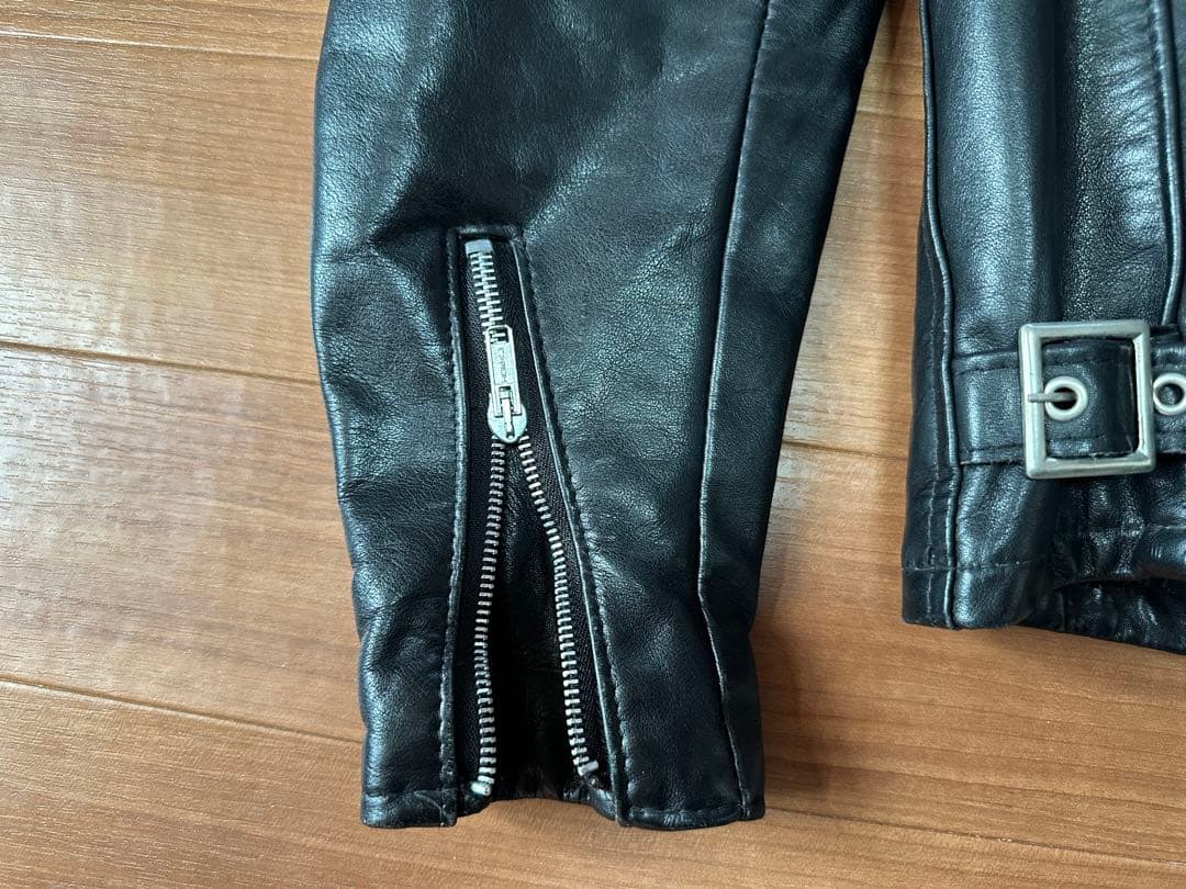 schott ショット裏地ボア付きシングルライダース 141オイルドカウレザー