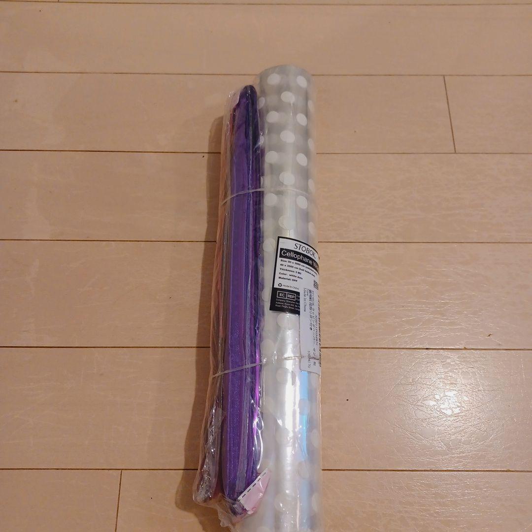 ❤️新品、未使用❤️ラッピングセロファン　リボン付き　包装紙　ギフトラッピング