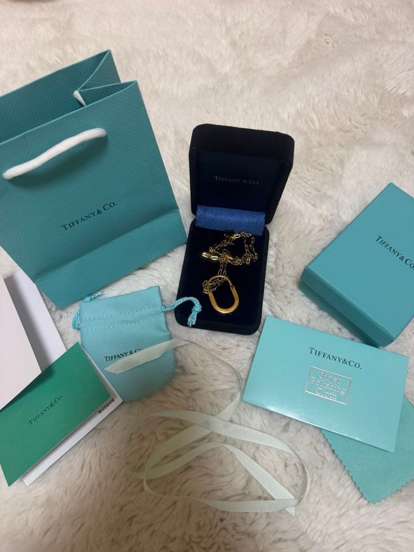 Tiffany &Co.ロックペンダントネックレスイエローゴールド 付属品完備