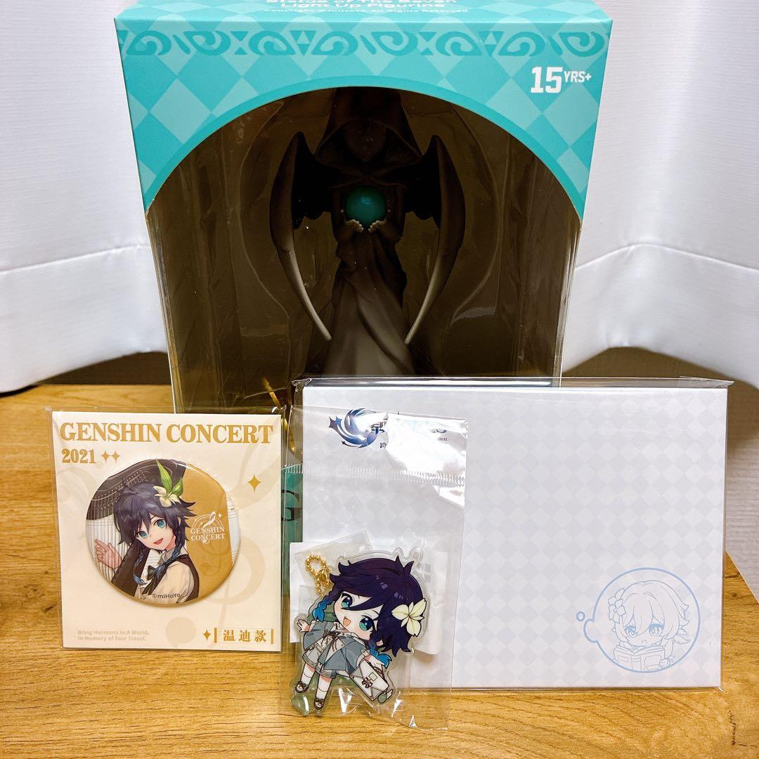 公式正規品 原神 ウェンティ 七天神像 風 発光フィギュア