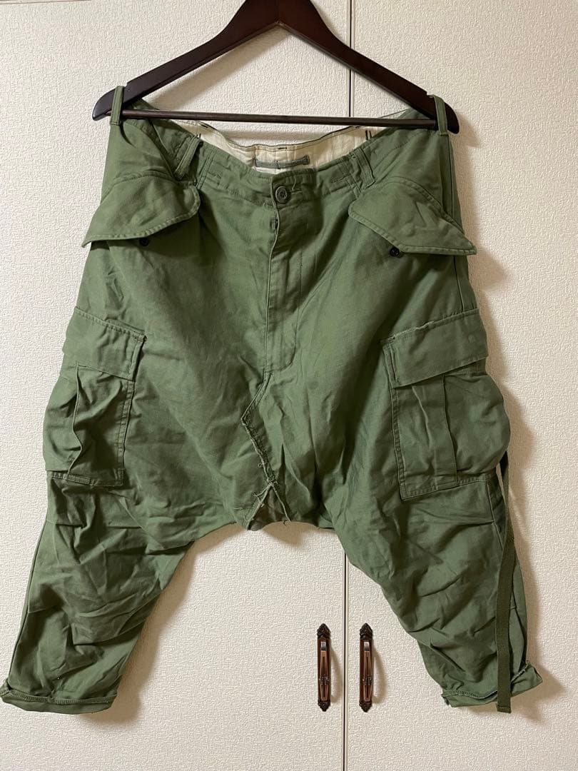 Linne by Gunda サルエルパンツ オリーブグリーン