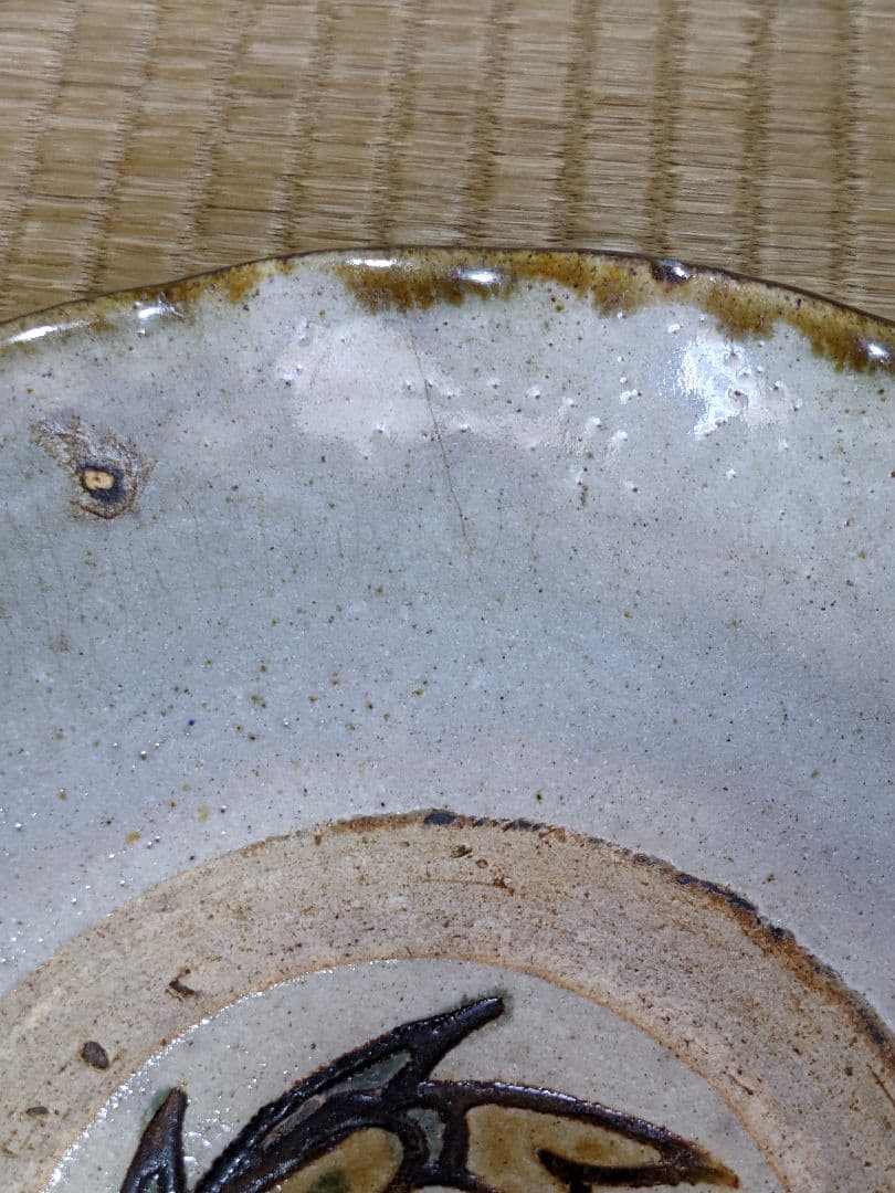 ⭐民藝 用の美！希少 昭和時代初期 琉球 沖縄 壺屋焼 魚紋皿 人間国宝 骨董品