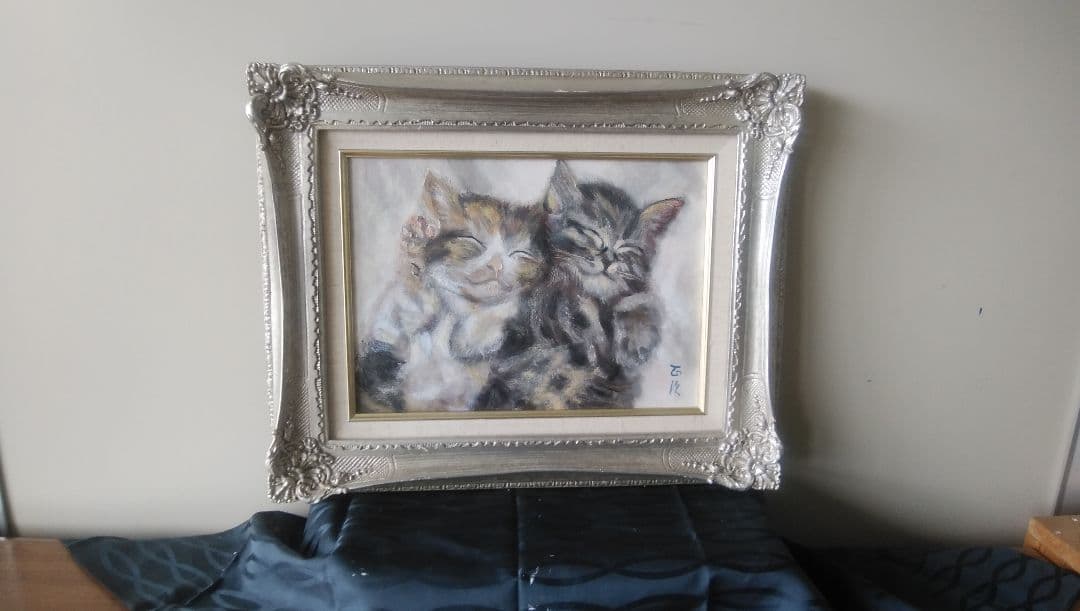 #絵画 #油絵 #猫