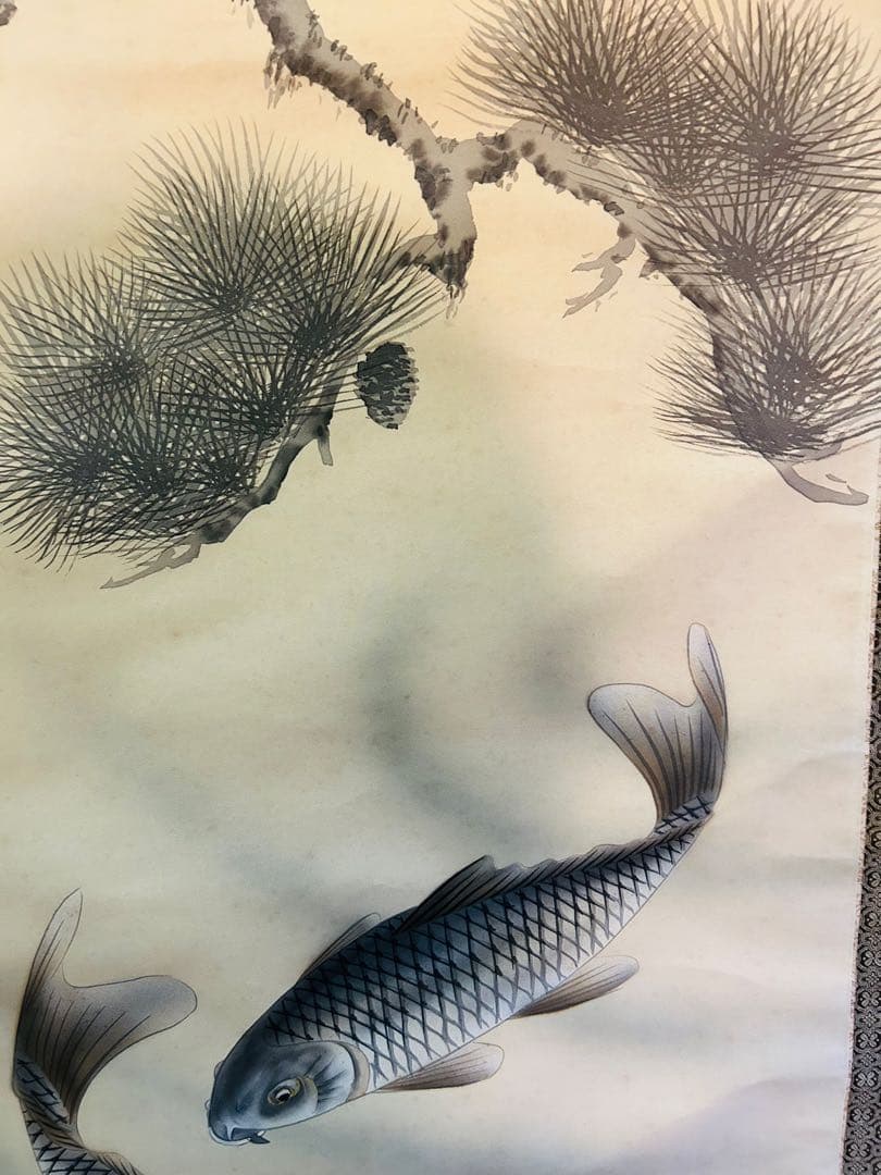 草風　水墨画 山水画 風景画 掛け軸 壁掛け飾り