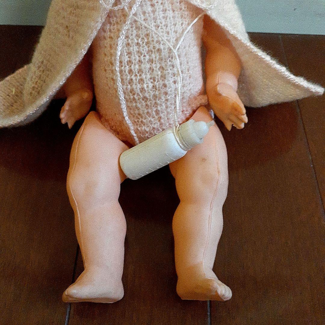 ⭐アンティーク、セルロイドドール　哺乳瓶&マント付き　7