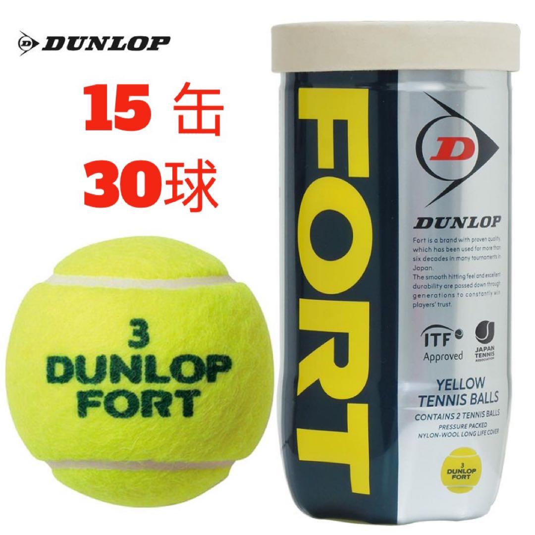 【新品】 Dunlop　ダンロップ フォート　15缶30球