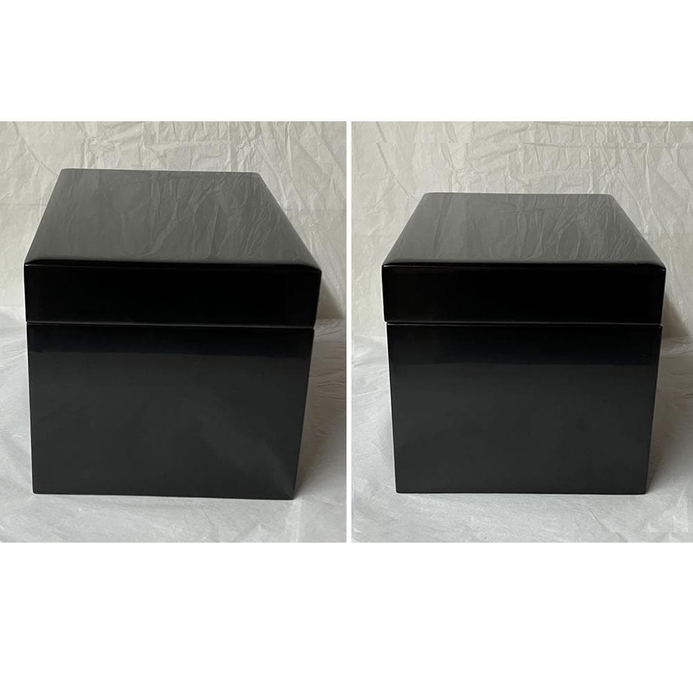 F1397 輪島塗 茶箱 茶筅筒 付 静峰作 共箱 利休茶箱 野点 茶道具