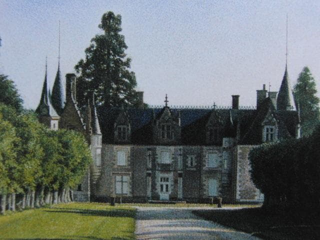 芦田芳生、【朝の古城（ロワール地方　ヴェレッツ城）】