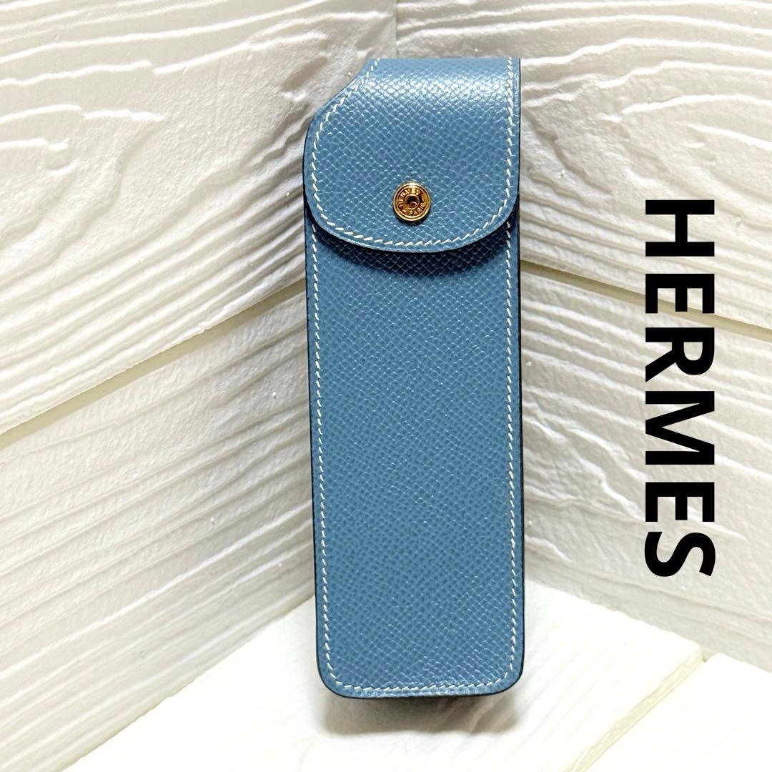 ★新品未使用★HERMES★エルメス★ペンケース★ブルージーン★ヴィンテージ