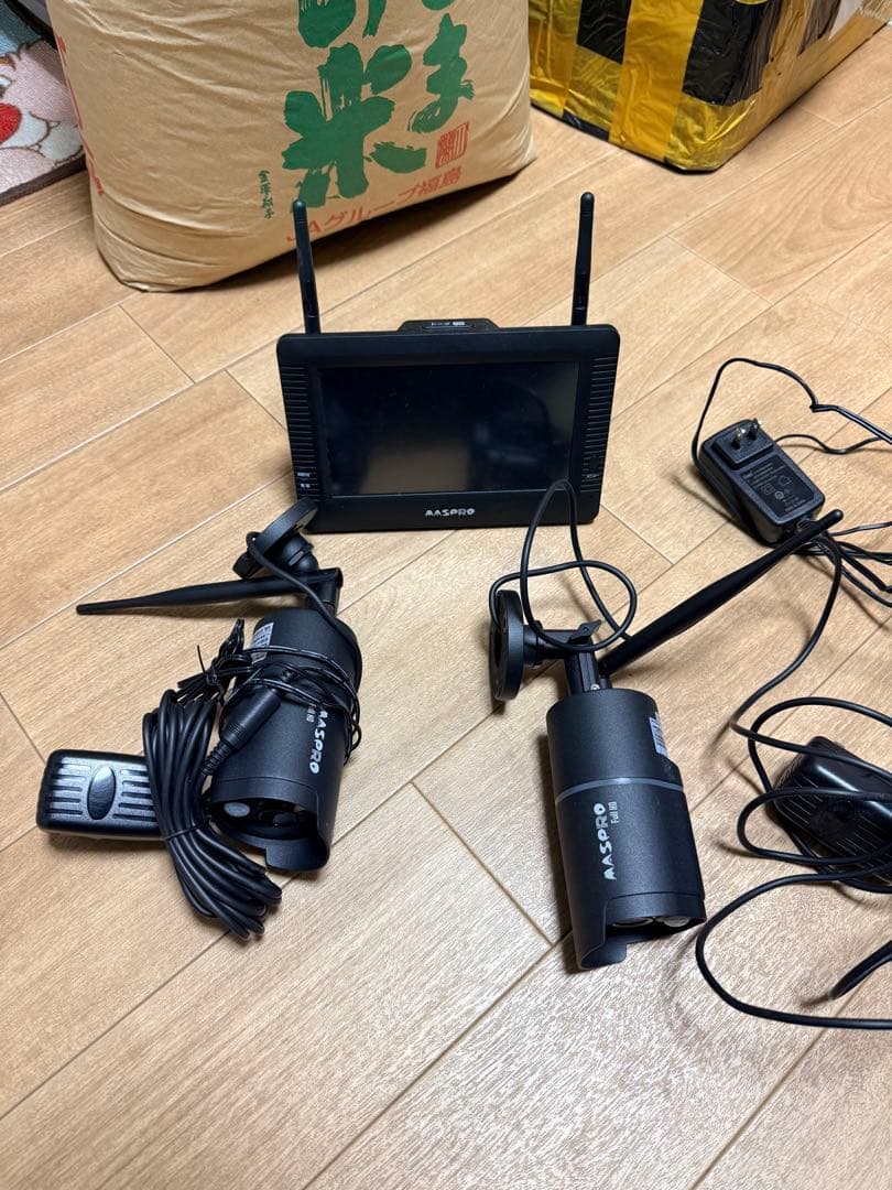 MASPRO ワイヤレスカメラ 2台セット モニター付き