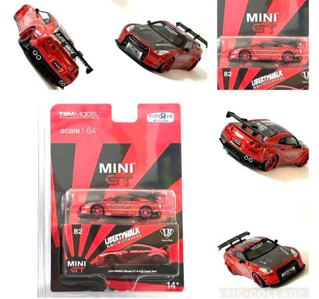 LBWORKSトイザらス限定 MINI GT R35 キャンディレッド 1:64