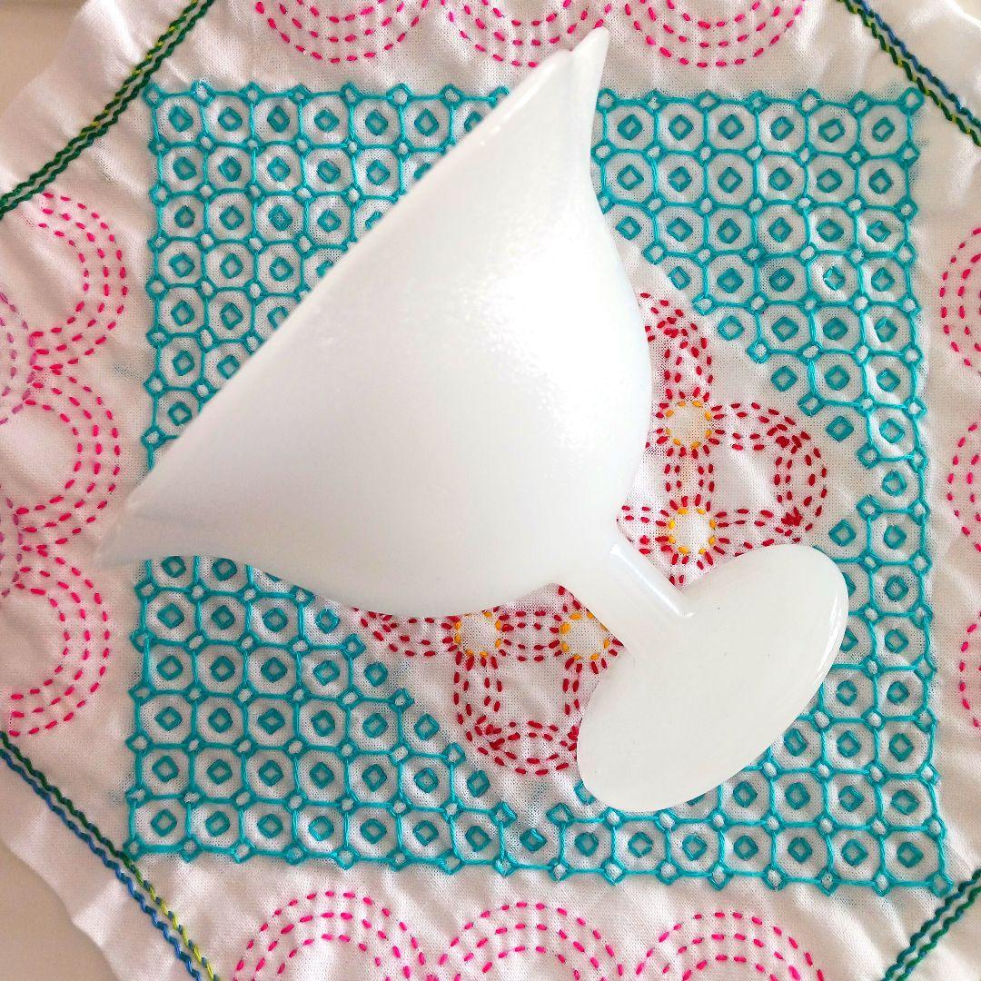 大正ミルクガラス　コンポート　　アンティーク