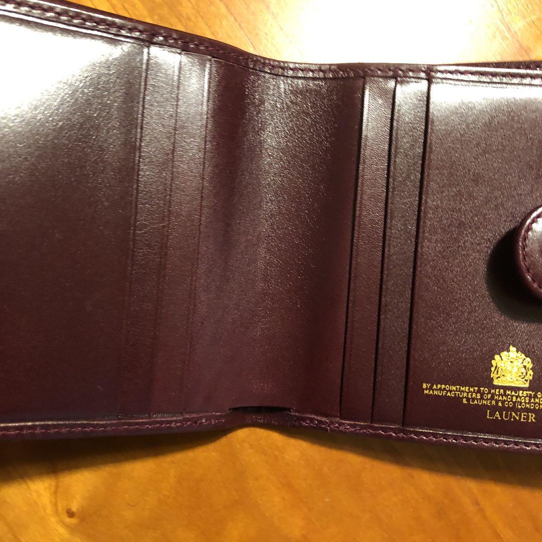 [未使用]英国王室御用達ＬAUNERの折り財布