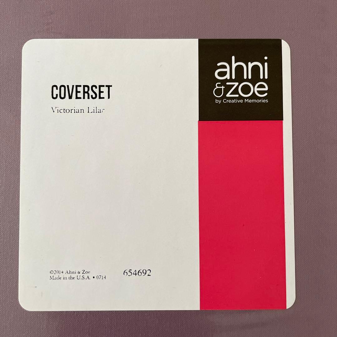 スクラップブッキング　アルバムカバー 渋い紫